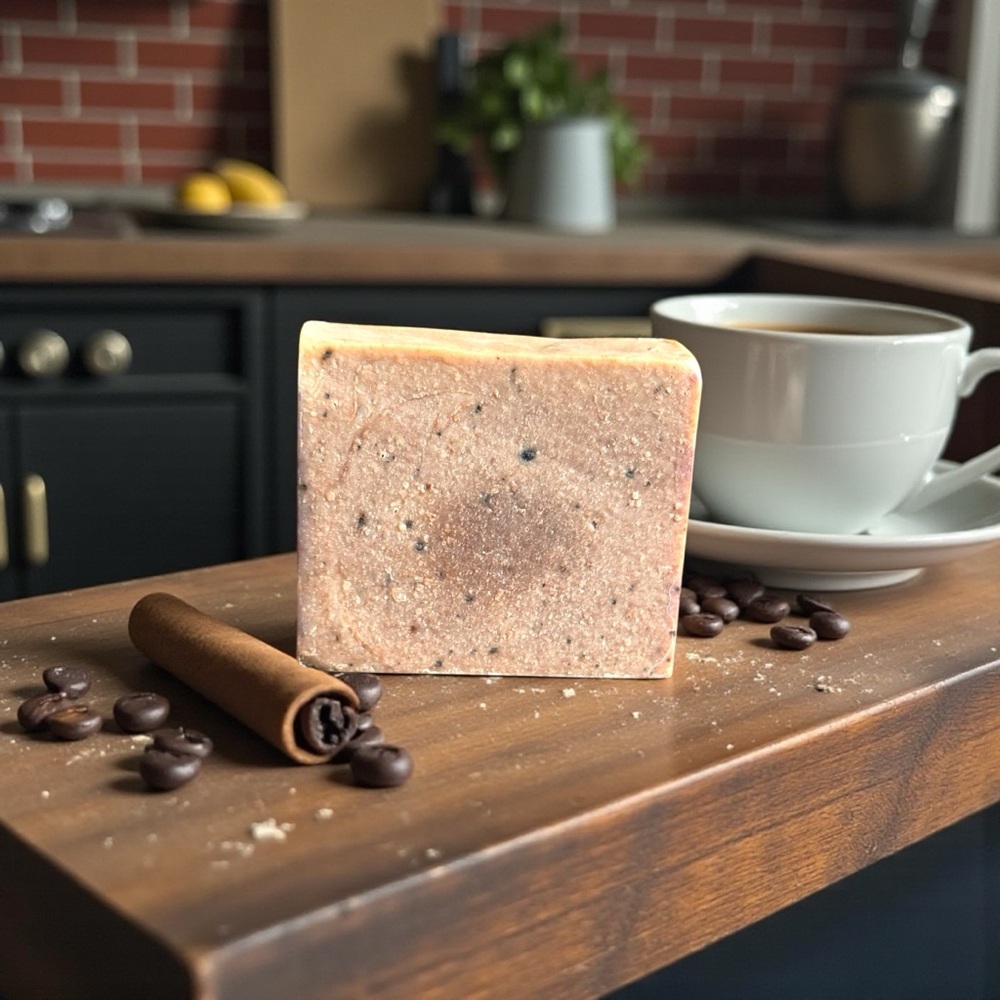 Handcrafted Goat’s Milk Soap in Spiced Latte